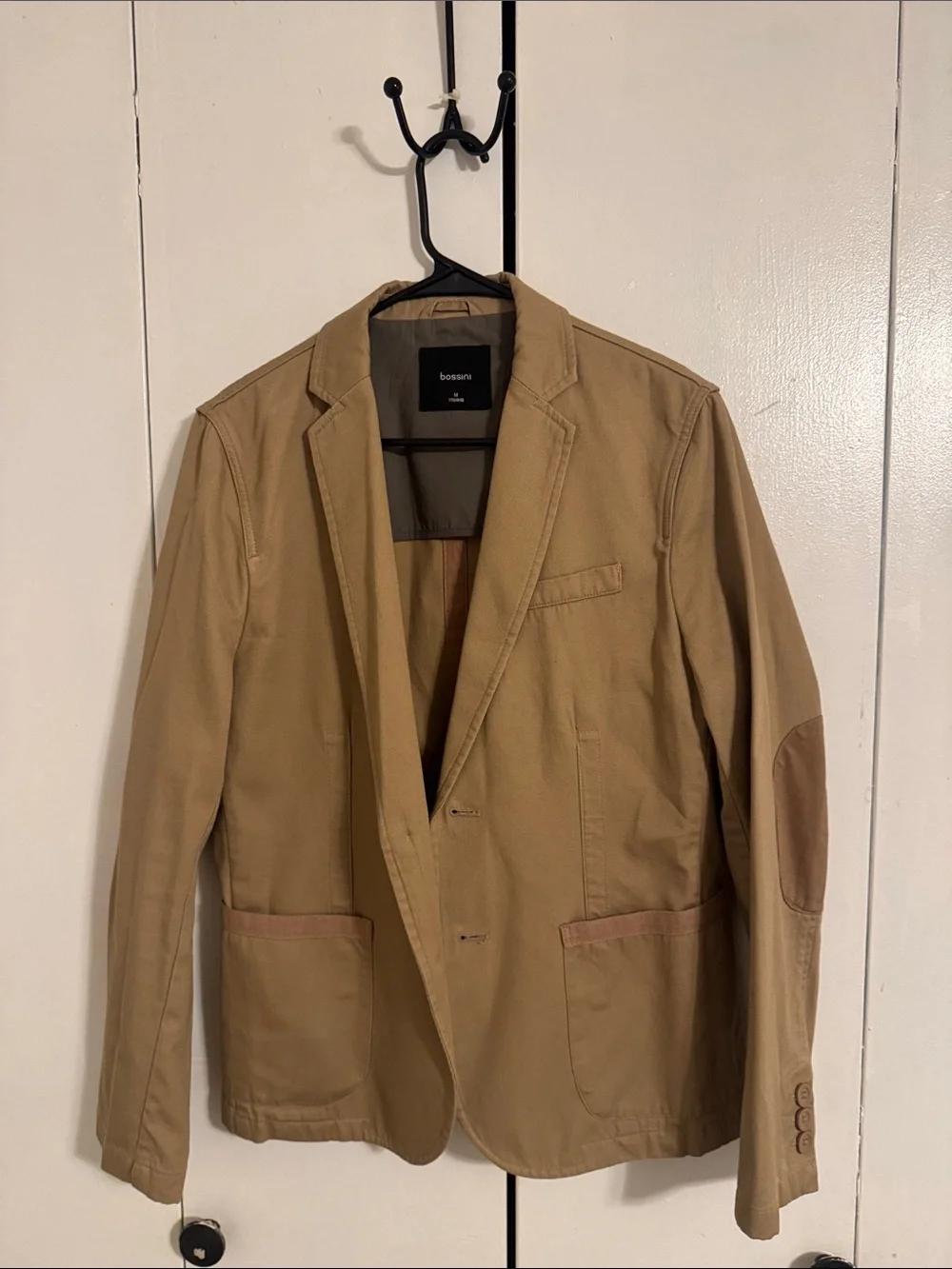 Boss tan Cotton Sport Blazer with Elbow Patches